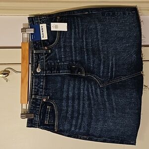 NWT Old Navy High-Rise Jean Skirt 8
